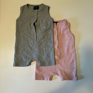Little bipsy short romper bundle 9-12 months
